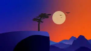 Google Desktop Blue Orange Sky