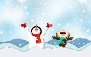 Happy Snowman Funny Christmas
