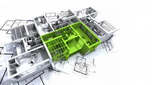 HD Engineering 3D House Blueprint 