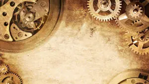 HD Engineering Wheels Brown Background