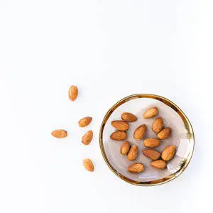 High Angle Shot Almond Nuts