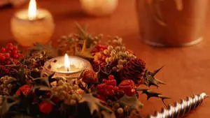 Holiday Candles Full HD 1600x900