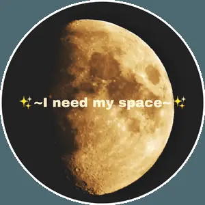 I Need My Space Moon Graphic