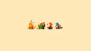 Indie Aesthetic Laptop Pokemon Gen 1 Starters