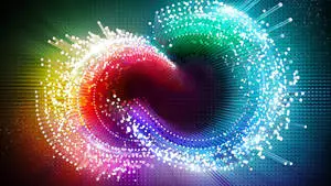 Infinity Symbol Colorful Glowing