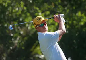 John Senden Wearing Yellow Cap