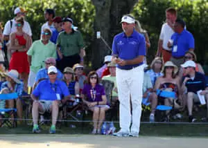 Professional Golfer Ken Duke on the Golf Course 