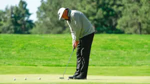Kirk Triplett Positioned To Hit The Ball