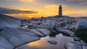 Majestic Lighthouse Illuminating the Shoreline