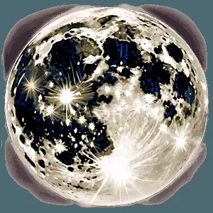 Lunar Beauty Full Moon PNG 90