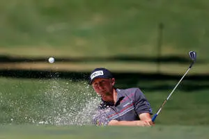 Mackenzie Hughes Sending Sand Flying