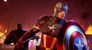 Marvel Laptop Captain America Rendered