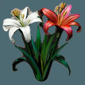 Mexican Lily Flowers PNG pcw1