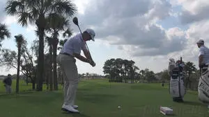 Professional Golfer Michael Thompson in Action