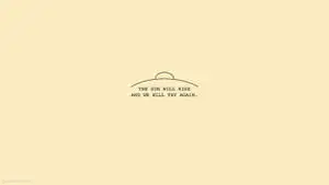 Minimal Aesthetic Desktop Sunrise Illustration