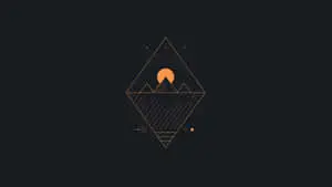 Minimalist Abstract Geometric Pyramid 