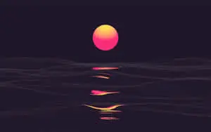 Moonlight Reflection Minimalist Abstract