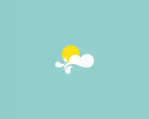 Minimalist Aesthetic Desktop Sun Vector