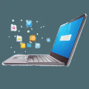 Modern Laptop Illustration PNG ncb83