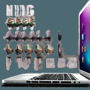 Modern Laptop Illustration PNG owb1