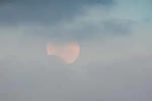 Moon Behind Clouds Picture