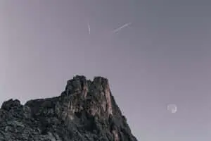 Moon And Shooting Stars Picture