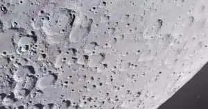 Cratered Moon Surface Impact Focus Picture