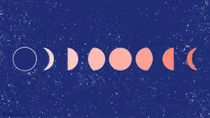 Neutral-Colored Moon Phases