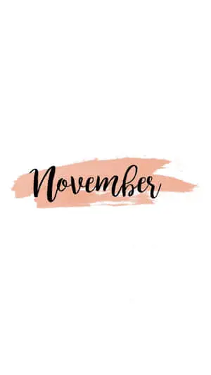November Desktop Minimalist