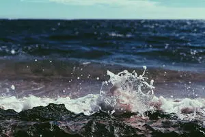 Ocean Beach Waves Tonal Contrast