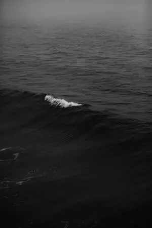 Ocean Waves On Dark Anime