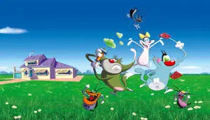 Oggy And The Cockroaches Cast Poster