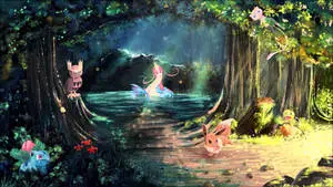 Pokemon Inside An Enchanted Forest