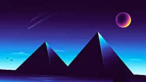 Pyramid Of The Moon Neon Digital