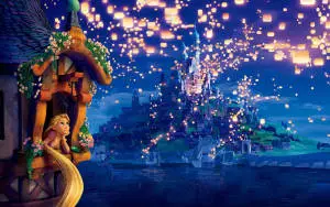 Rapunzel In Tower Disney Desktop