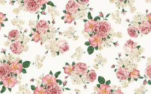Roses On Floral Desktop