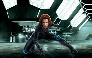 Scarlett Johansson Black Widow Pose