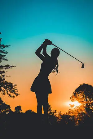 Silhouette Golf Phone