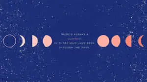 a poster with the phases of the moon