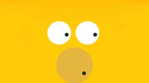 Simpsons Face Cute Yellow Graphic