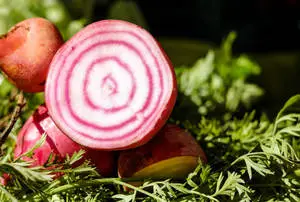 Sliced Beetroot With White Flesh