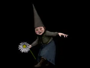 Smiling Gnome With Flower
