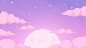 Smiling Moon Cute Aesthetic PC