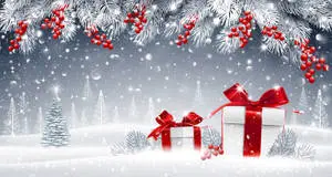 Snow And Presents Christmas Holiday Desktop