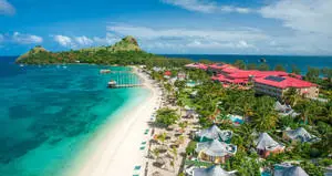 St. Lucia White Sand Beach
