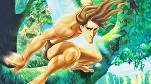 Tarzan Curly Hair Blown Away