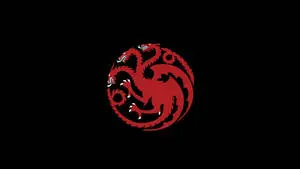 Enthralling Three-Headed Dragon Logo for iPhone Wallpaper