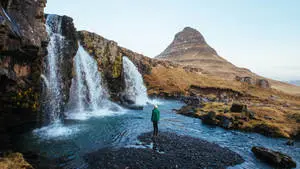 Kirkjufell Hill In Iceland Travel Laptop