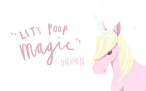 Let's Poo Magic Unicorn Aesthetic