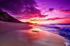 Vibrant Pink Sunset